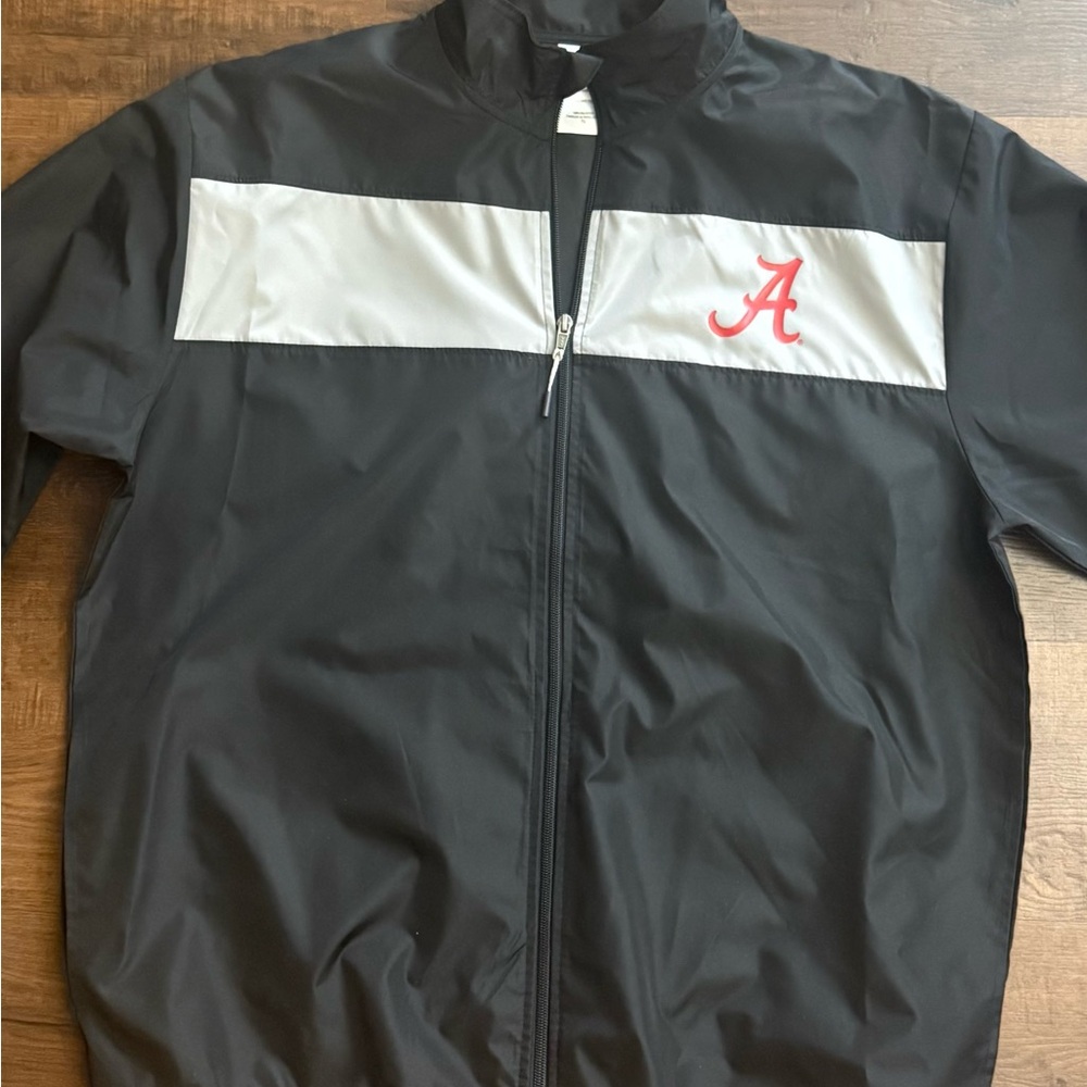 Alabama XL Black and Gray Windbreaker with Red Logo